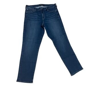 GAP‎ Denim Classic Straight Dark Wash Jeans Women's Size 16 33 Long